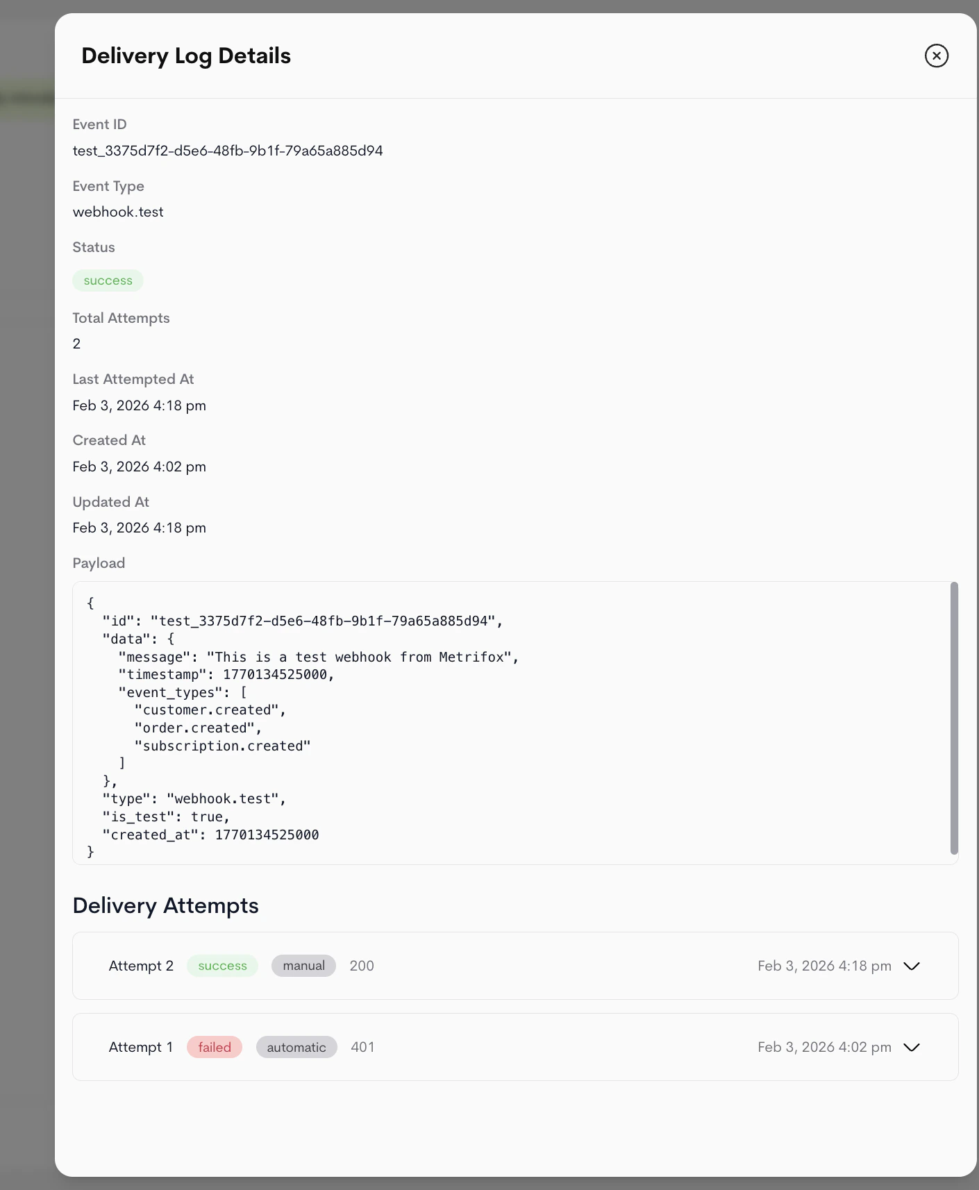 View Your Delivery Log Details Delivery Log Details