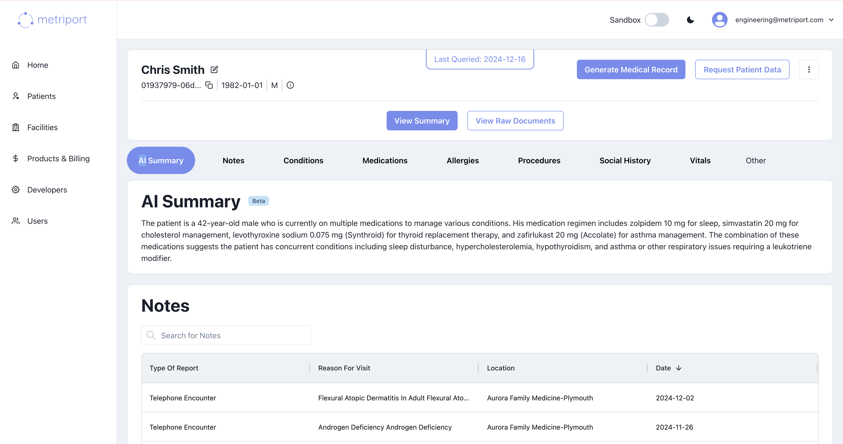 AI Brief in Dashboard