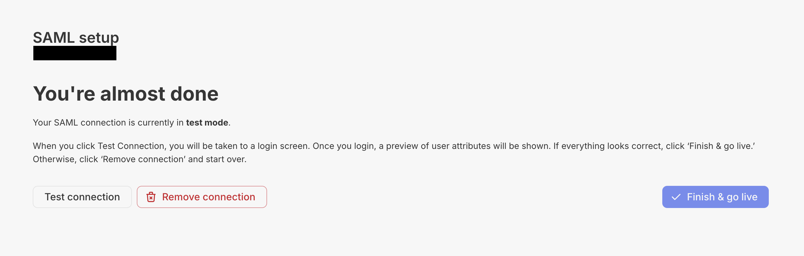 Validate SSO Setup