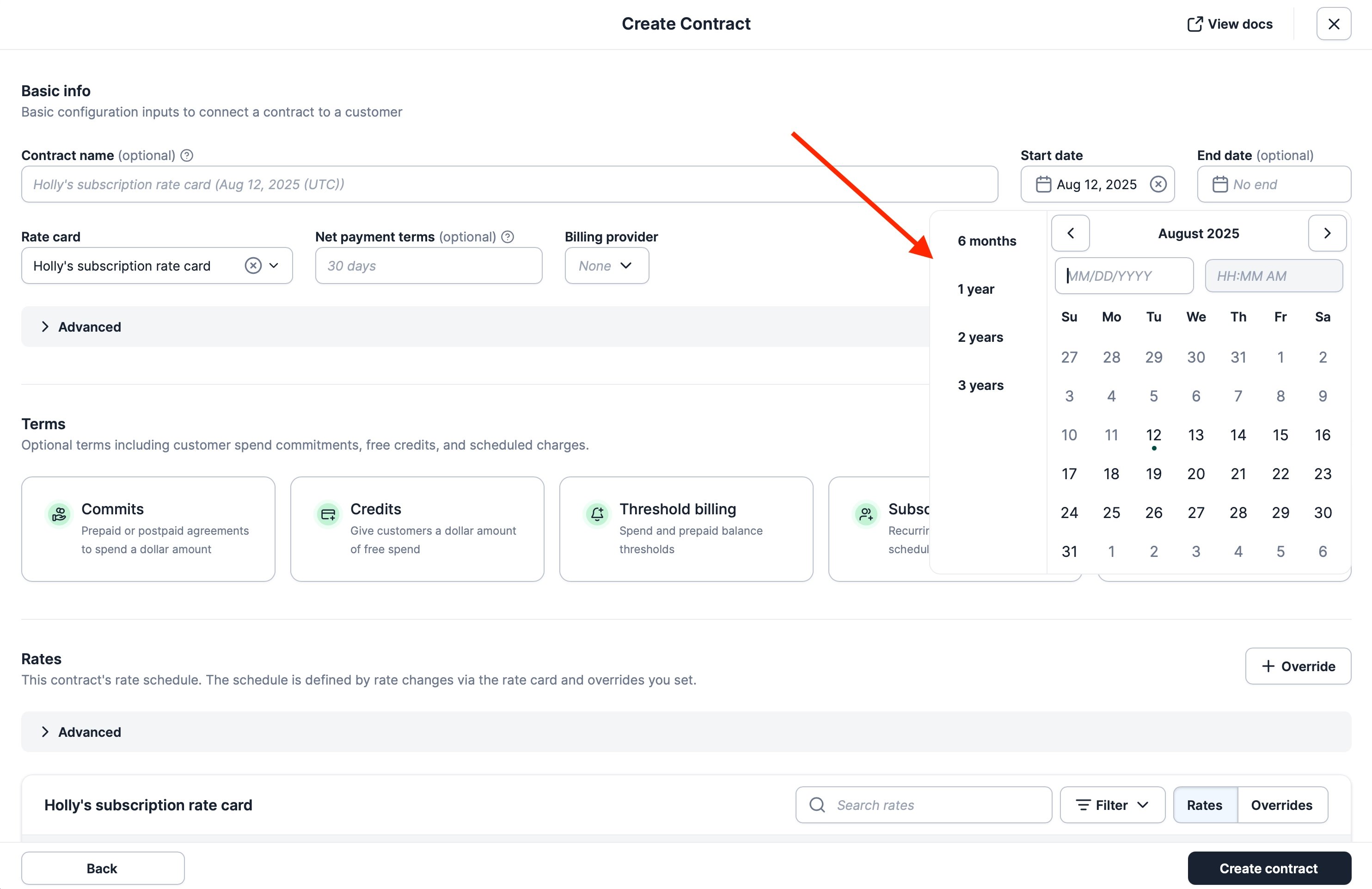 Create Contract