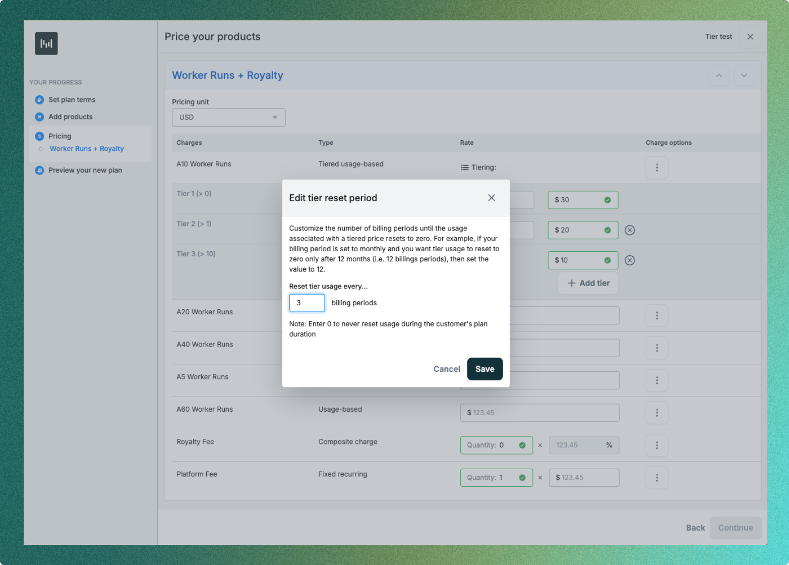 Cross-invoice Tiering Step 2