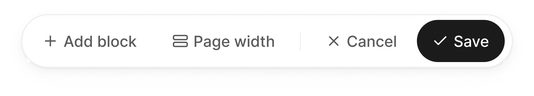 A dashboard in edit mode with the layout dock