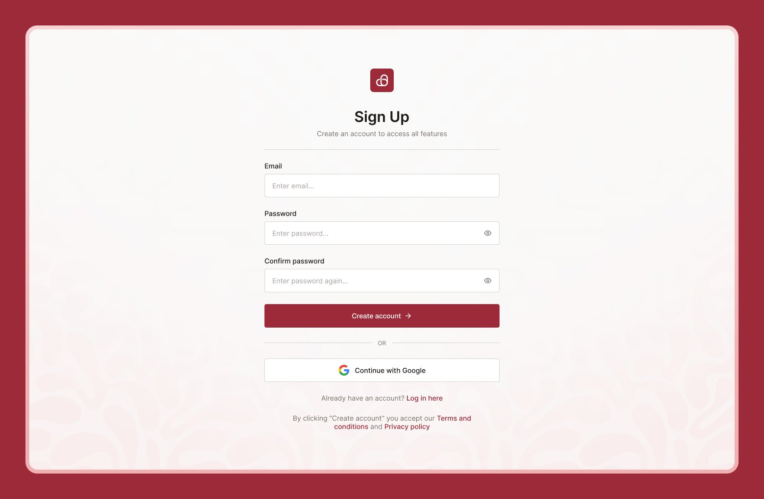 01 Signup