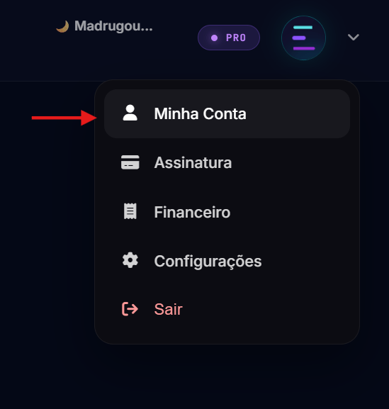 Image Configurações > Gerais