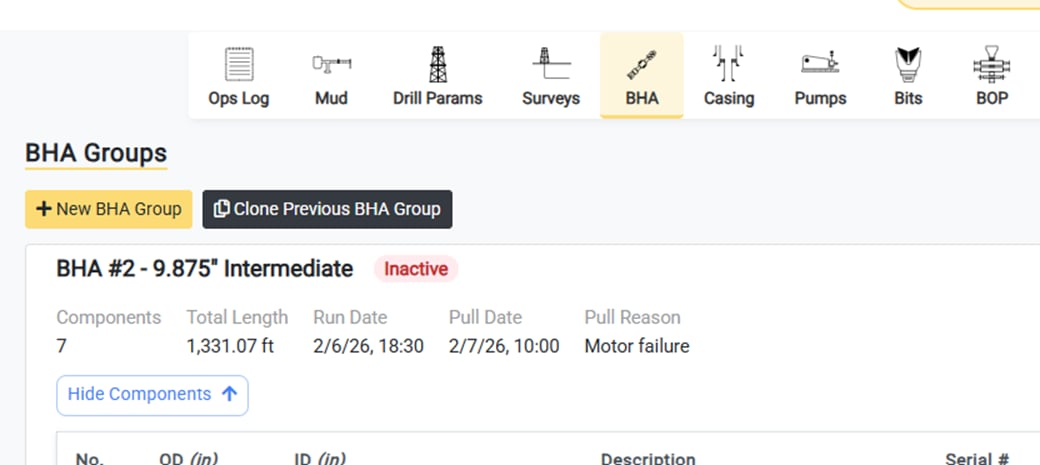 The Deactivated BHA Group is Displayed as Inactive