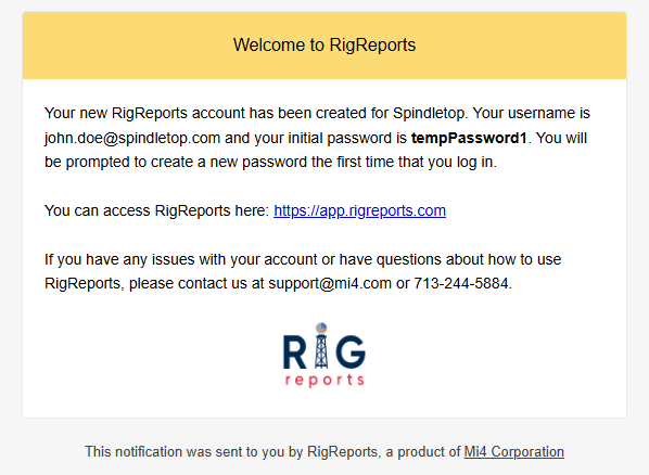 New User Email