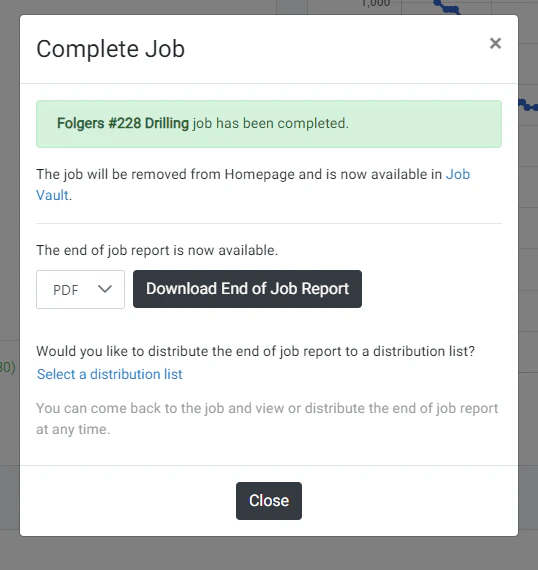 End of Job Report