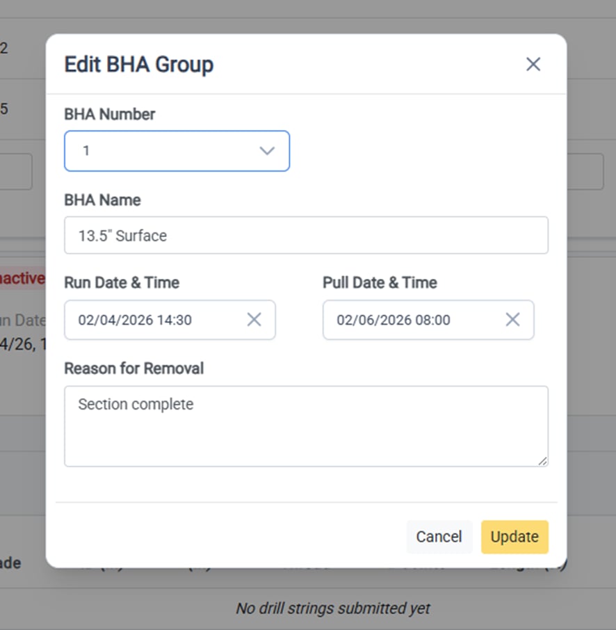 Edit the BHA Group Details