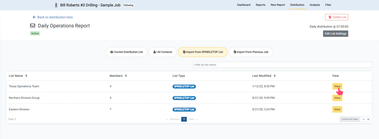 Add Contacts from Company List