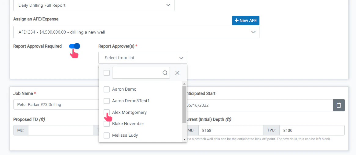 Turn on/off Report Approval