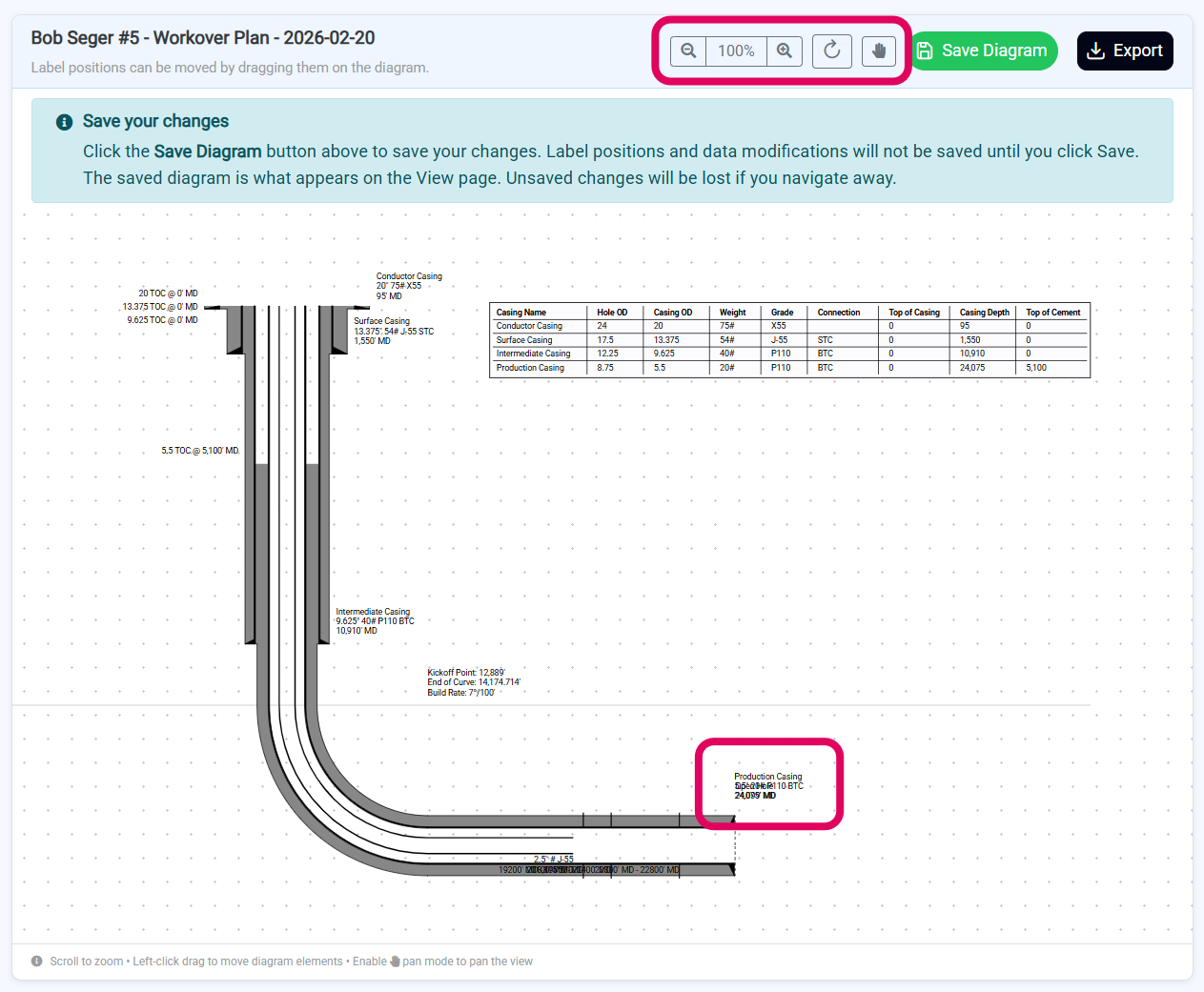 Preview and Reposition in Diagram Viewer
