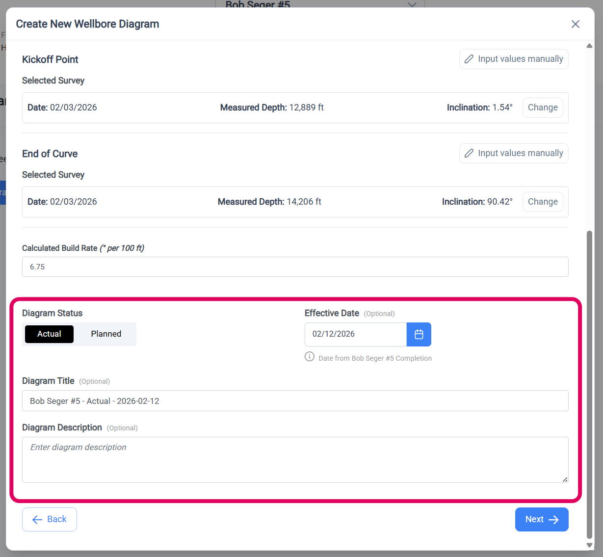 Complete Remaining Configuration - Date and Details