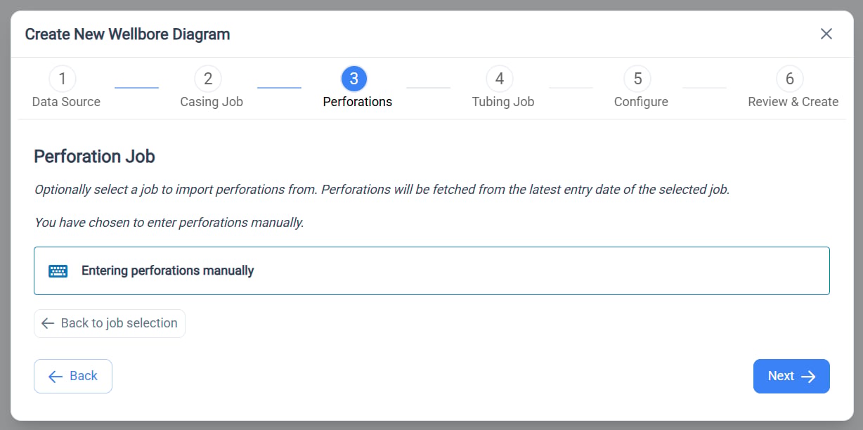 Select the Perforation Job - Preview