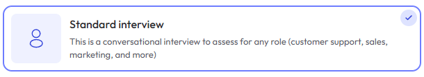Standard Interview