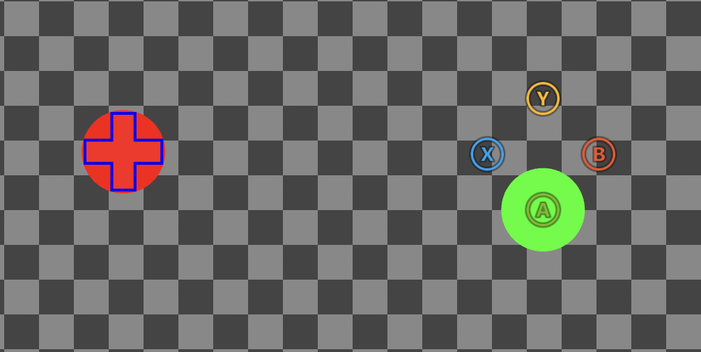 Touch layout with color palette and high contrast mode disabled