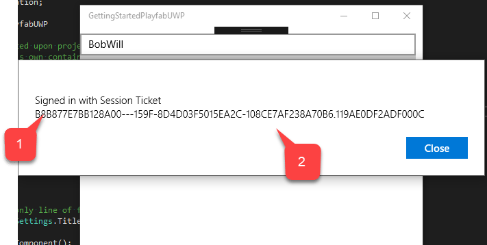 UWP 範例 - 登入確認