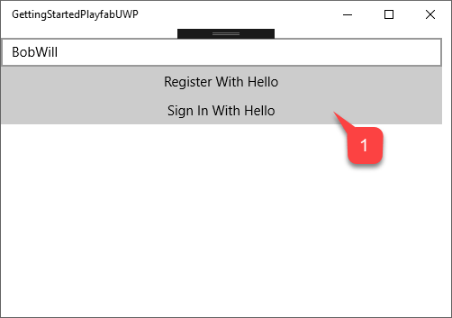 UWP 範例 - 登入