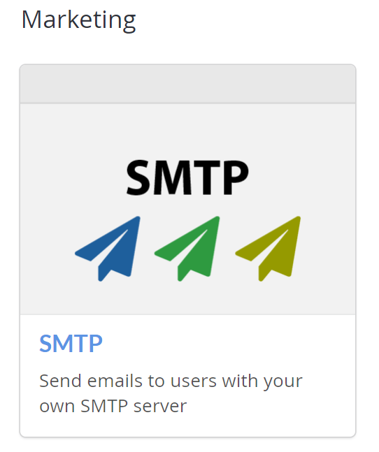 Marketing-SMTP 추가 기능 버튼