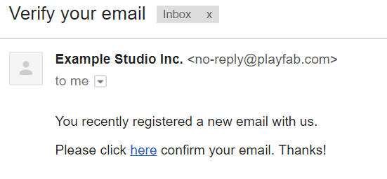 E-mail Verify your email