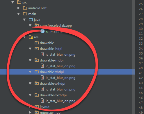 Android Studio - Agregar iconos