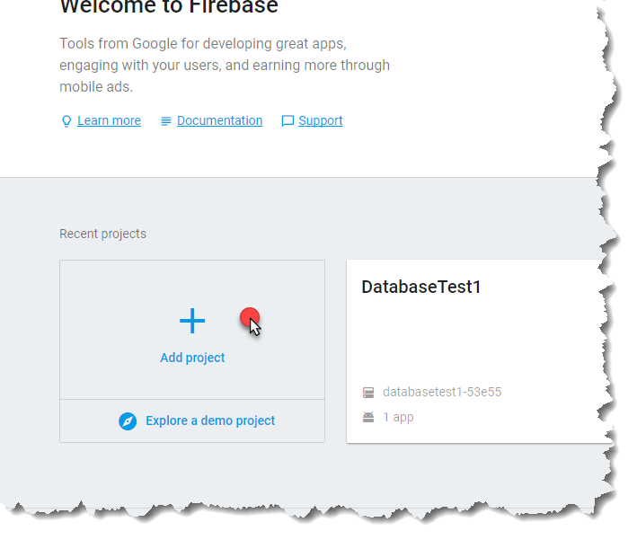 Firebase - Agregar proyecto