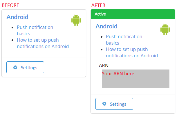 Configuración de PlayFab - Notificaciones push - Android
