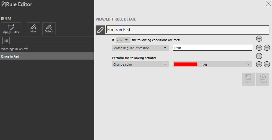 Rule Editor
