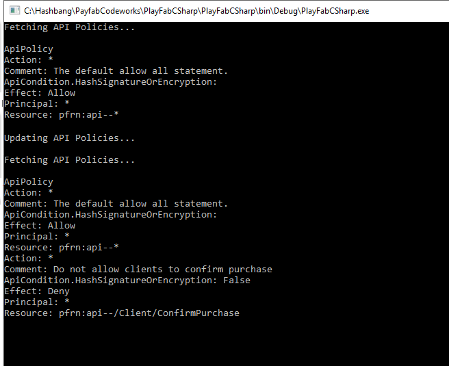 Game Manager - API Admin - Stratégie Get-Update - Sortie C#