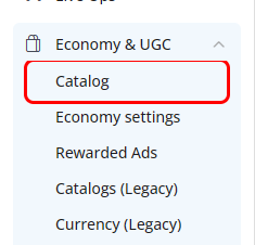 Engage セクションの下の Economy オプション