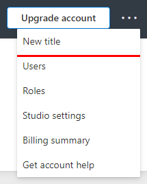 New Title ボタン