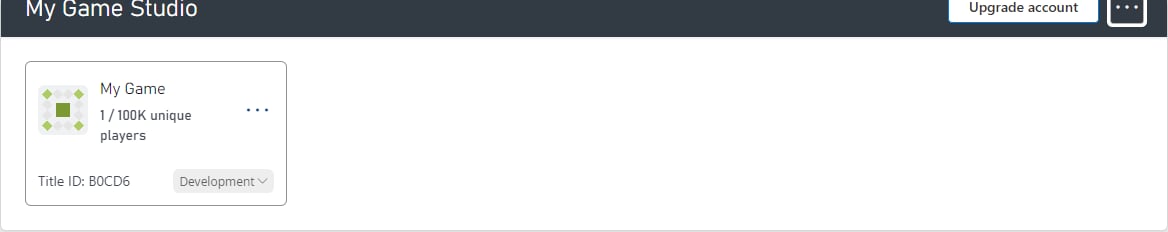 Game Studio with Title