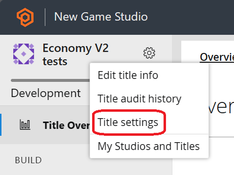 Title settings