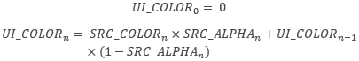 Image de la formule de UI_COLOR indice n