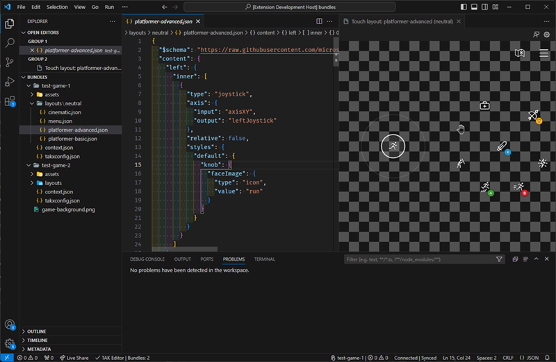 TAK 编辑器 Visual Studio Code 扩展的截图