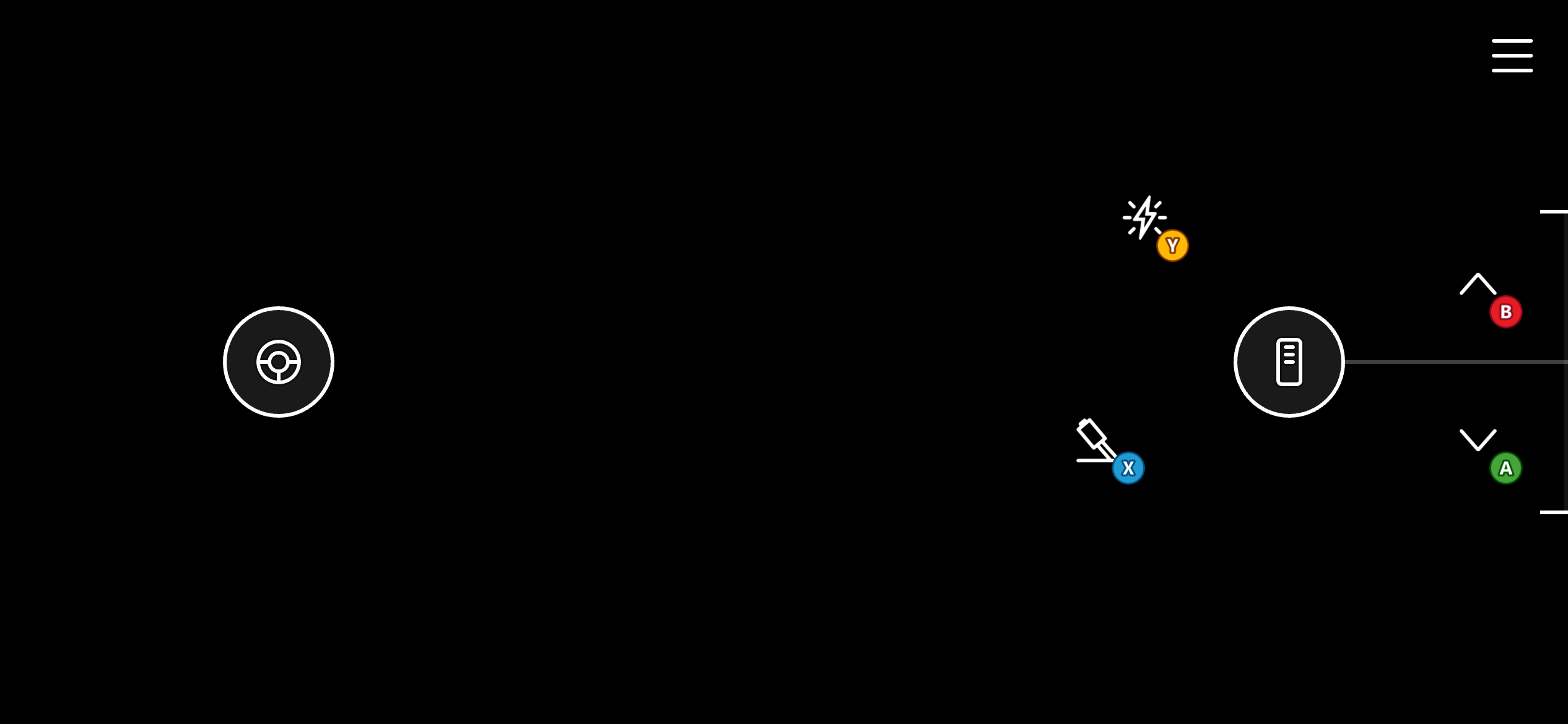 Captura de pantalla de la plantilla Racing "Advanced" de la herramienta de línea de comandos del kit de adaptación táctil