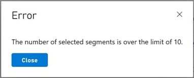 Limitation des segments