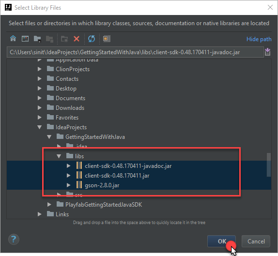 Intellij - jar 파일 선택