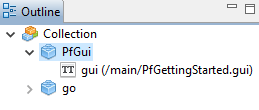 Panneau Outline principal