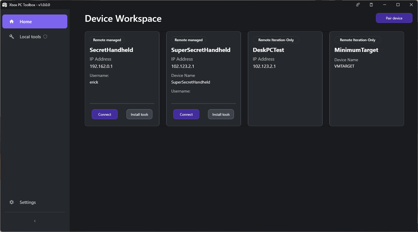 Dispositivos de destino remotos emparejados con la marca fully managed o lightweight