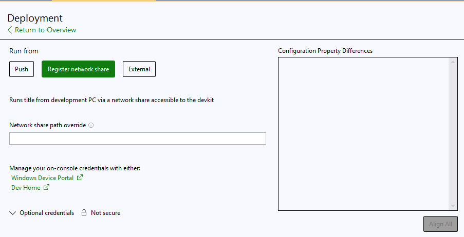 Run from PC deployment options