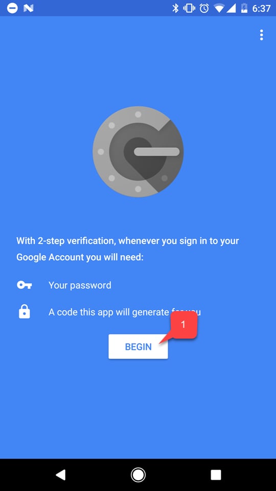 Google - Verificação em duas etapas - Começar