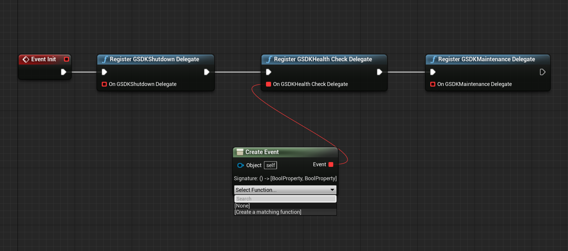 Registro de la comprobación de estado del GSDK de PlayFab