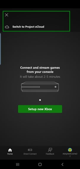 Capture d'écran du menu dans la CTA