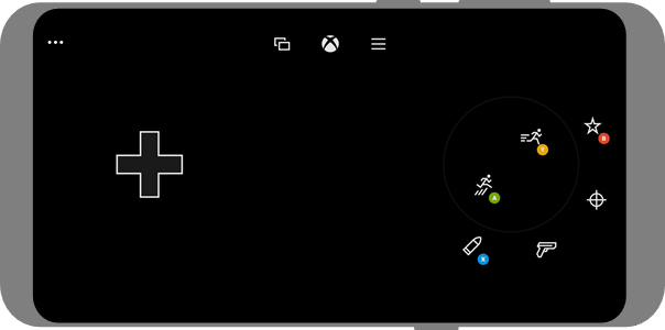 Capture d'écran de contrôles tactiles dans un titre de plateforme 2D