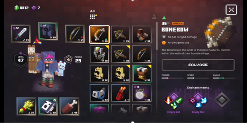 Minecraft Dungeons 库存管理的截图