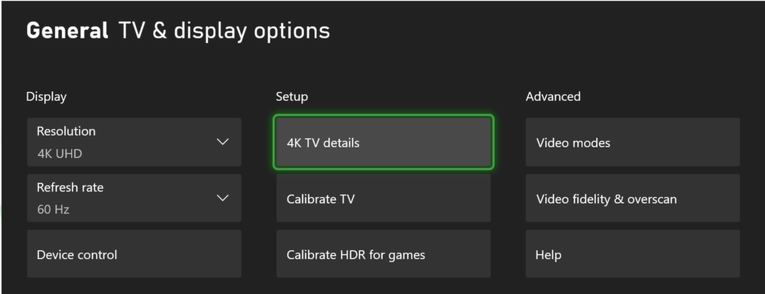Option 2 : Paramètres d'affichage de la console