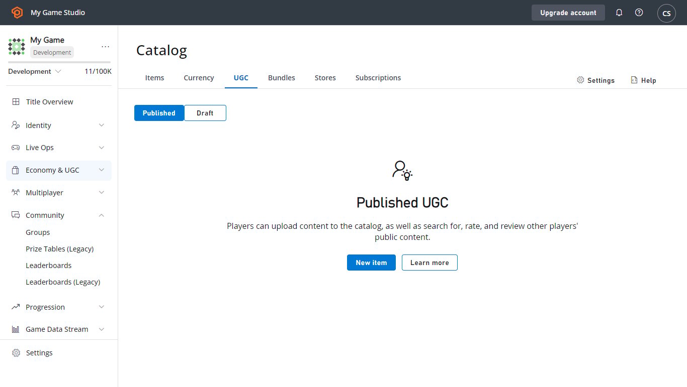 UGC Landing Page