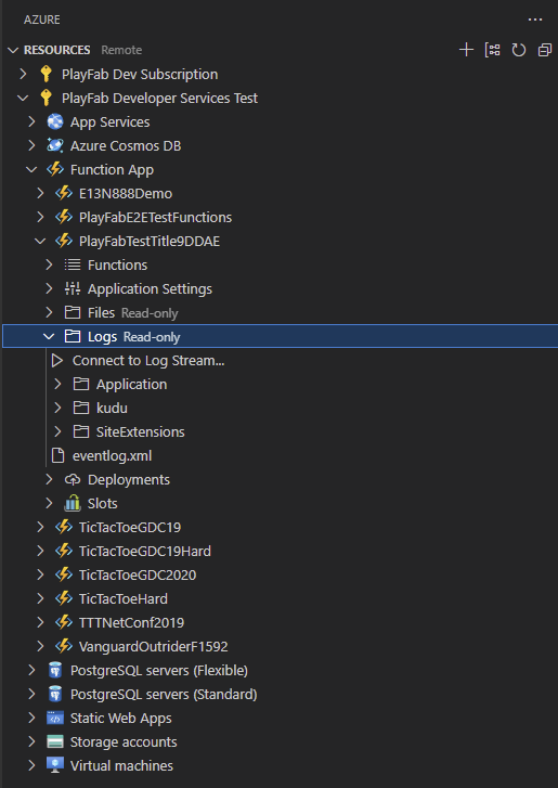 在 Visual Studio Code 中使用 Azure Functions 调试 CloudScript 的第 2 步