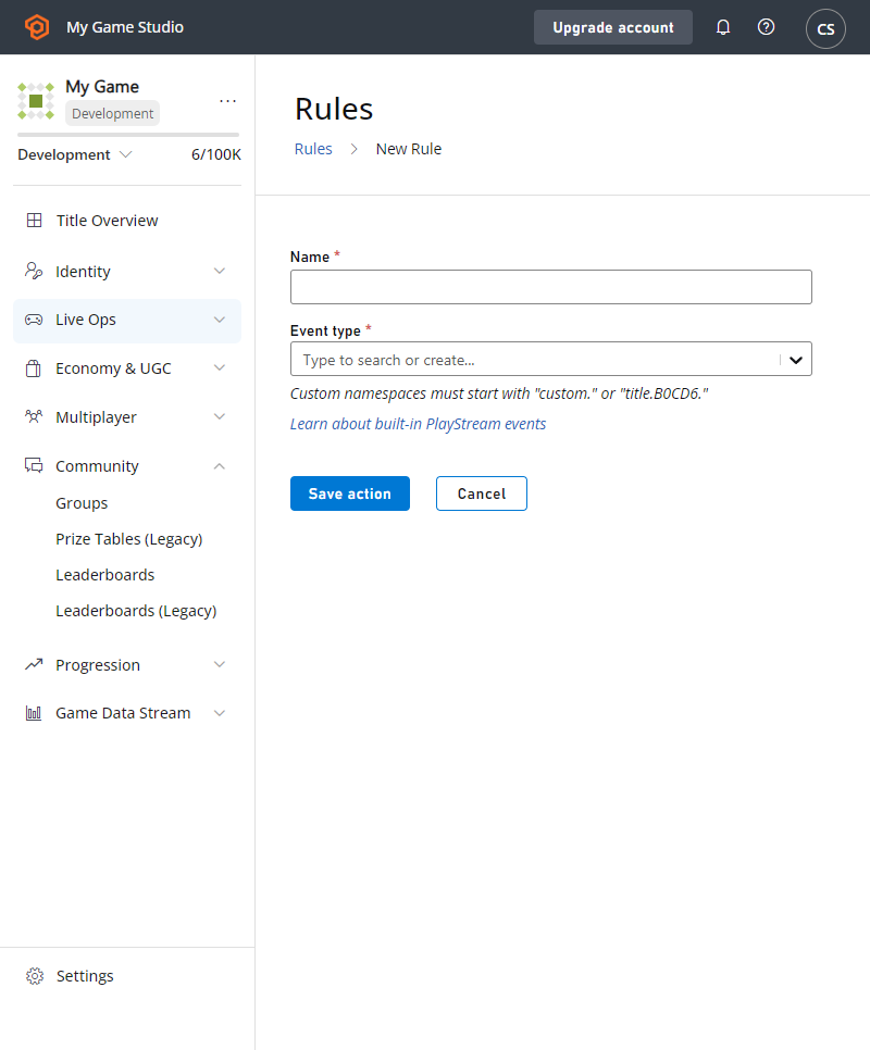 Configurar regla para funciones de Azure