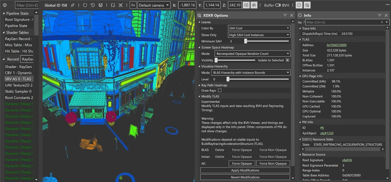 Visualizador Acceleration Structure do PIX on XBOX